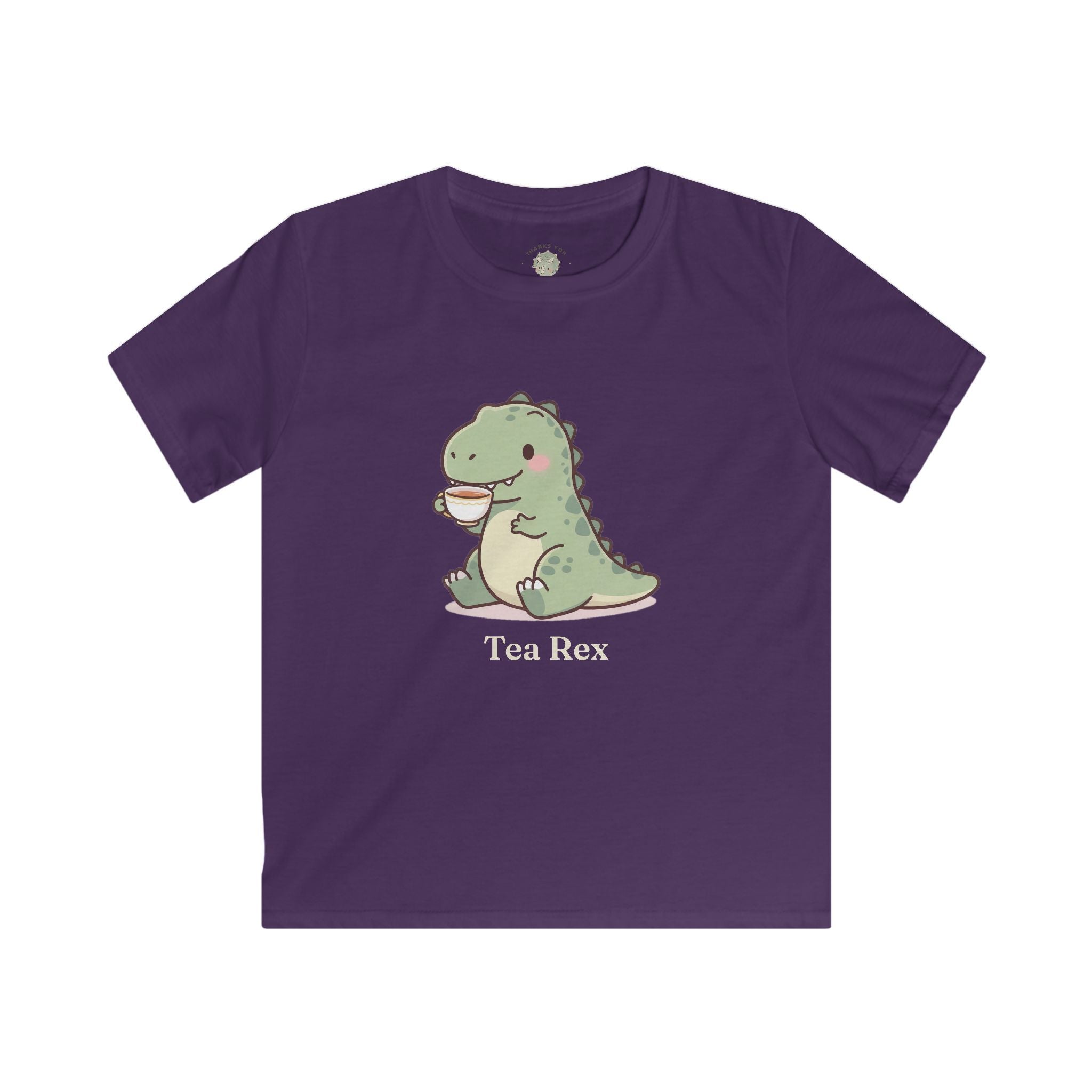 Kids Tea Rex T-Shirt — Cute Dinosaur Tea Lover Graphic Tee