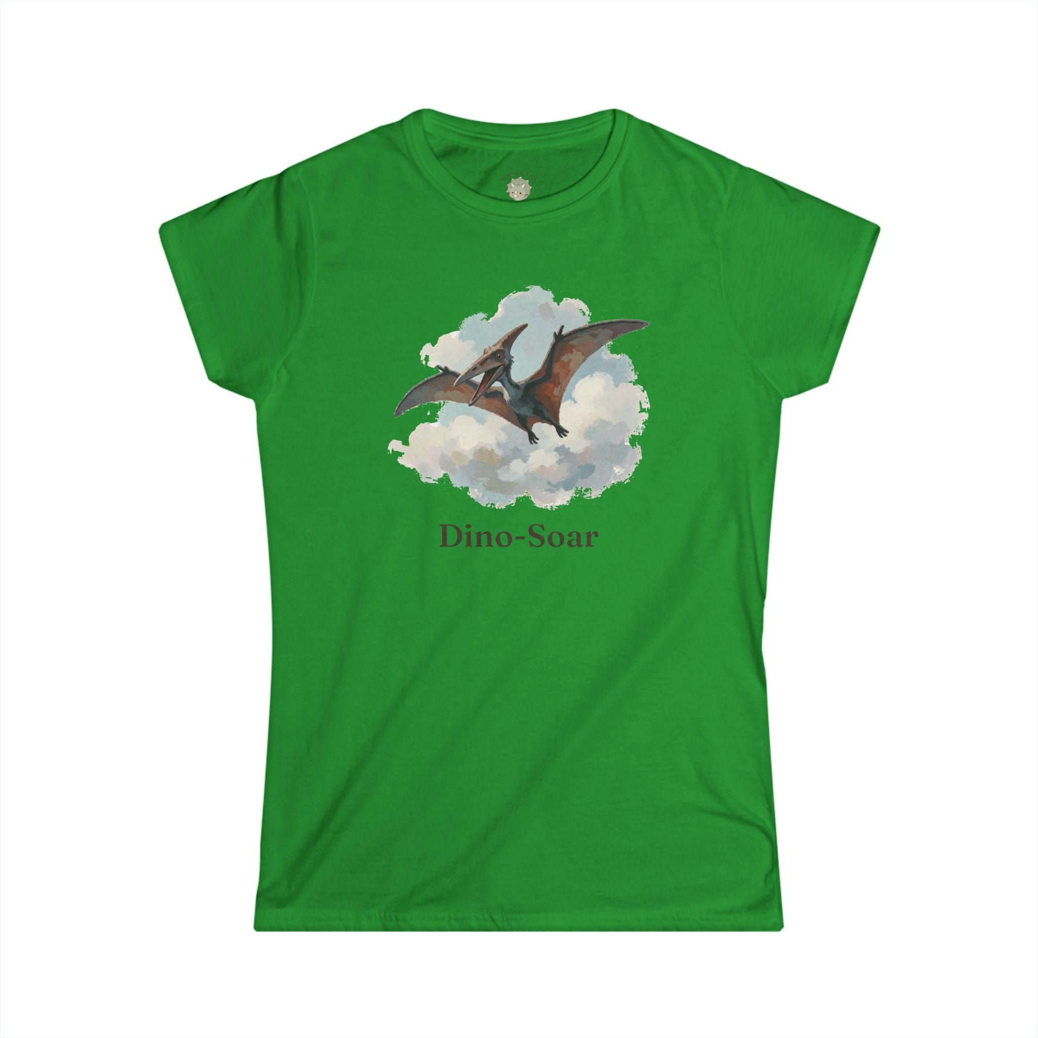 Women's Dino-Soar T-Shirt — Cute Flying Pterodactyl Pun Graphic Tee