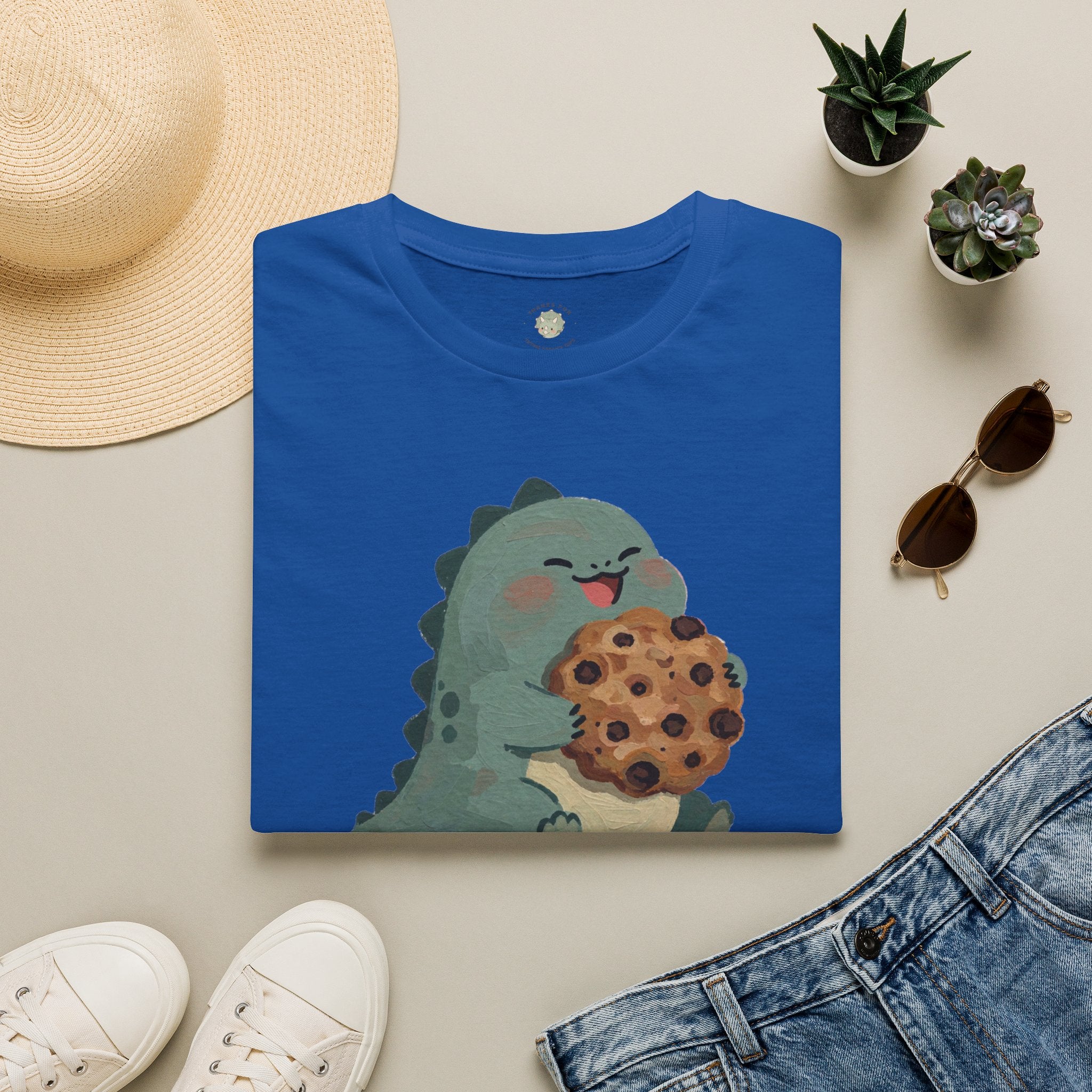 Snack-o-Saurus T-Shirt — Cute Cookie Dinosaur Snack Graphic Tee