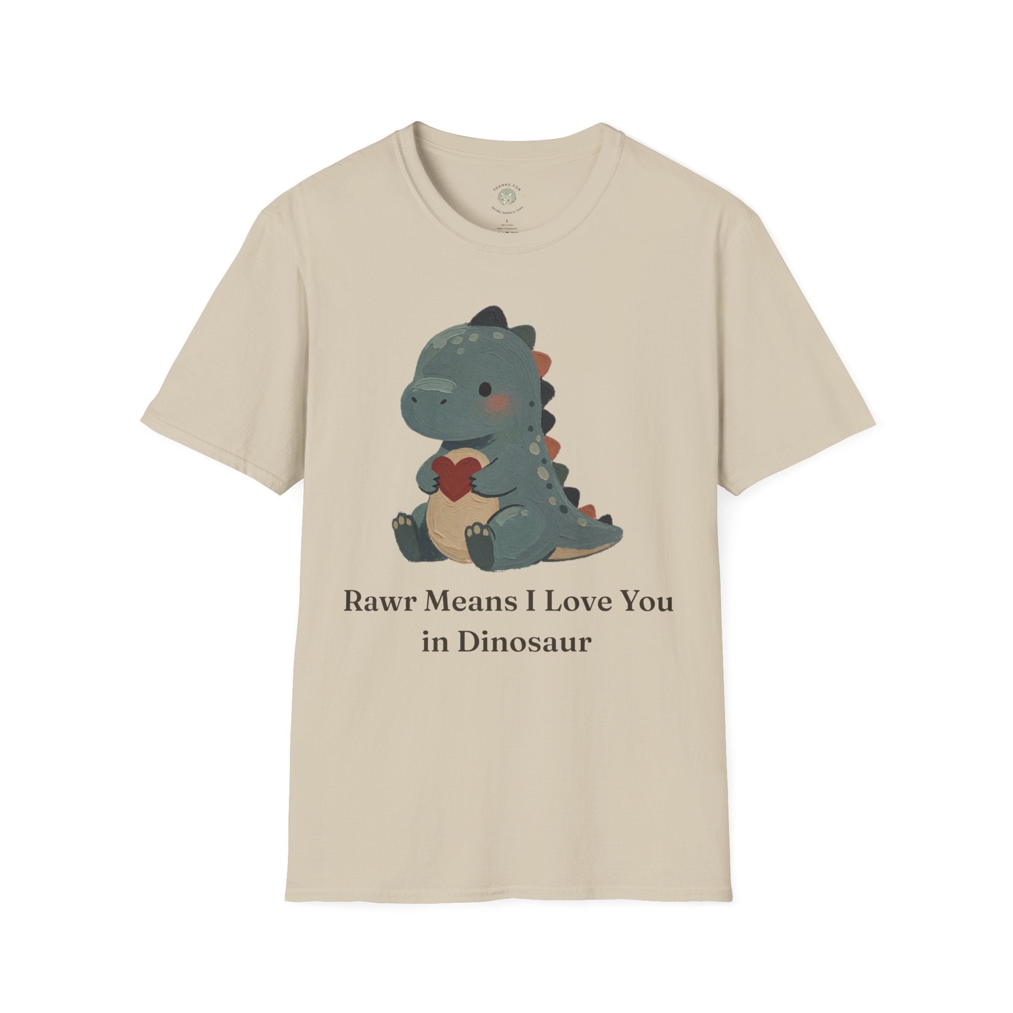 Rawr Means I Love You T-Shirt — Cute Dinosaur Love Graphic Tee