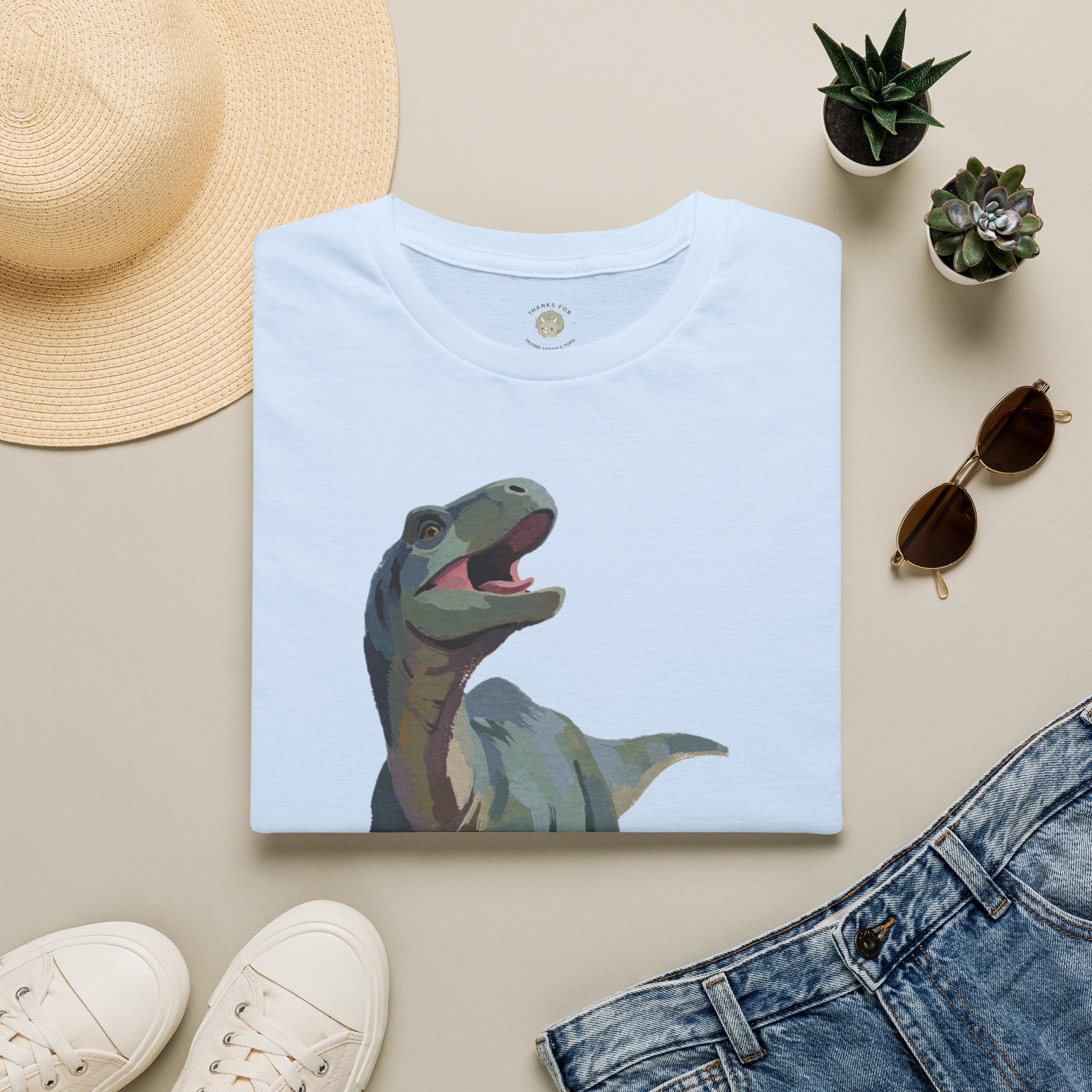 Prehysterical T-Shirt — Funny Laughing Dinosaur Pun Graphic Tee