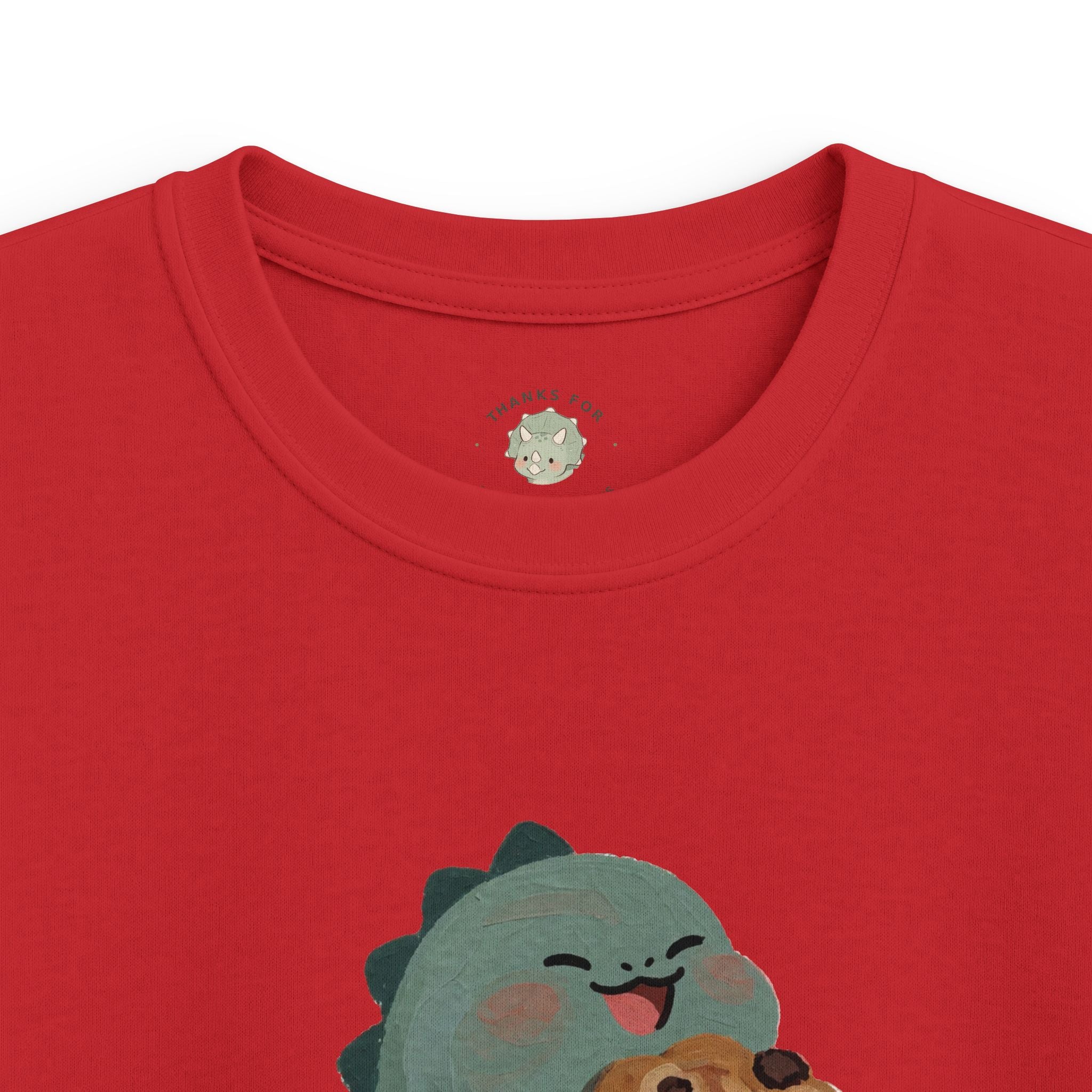Kids Snack-o-Saurus T-Shirt — Cute Cookie Dinosaur Snack Graphic Tee