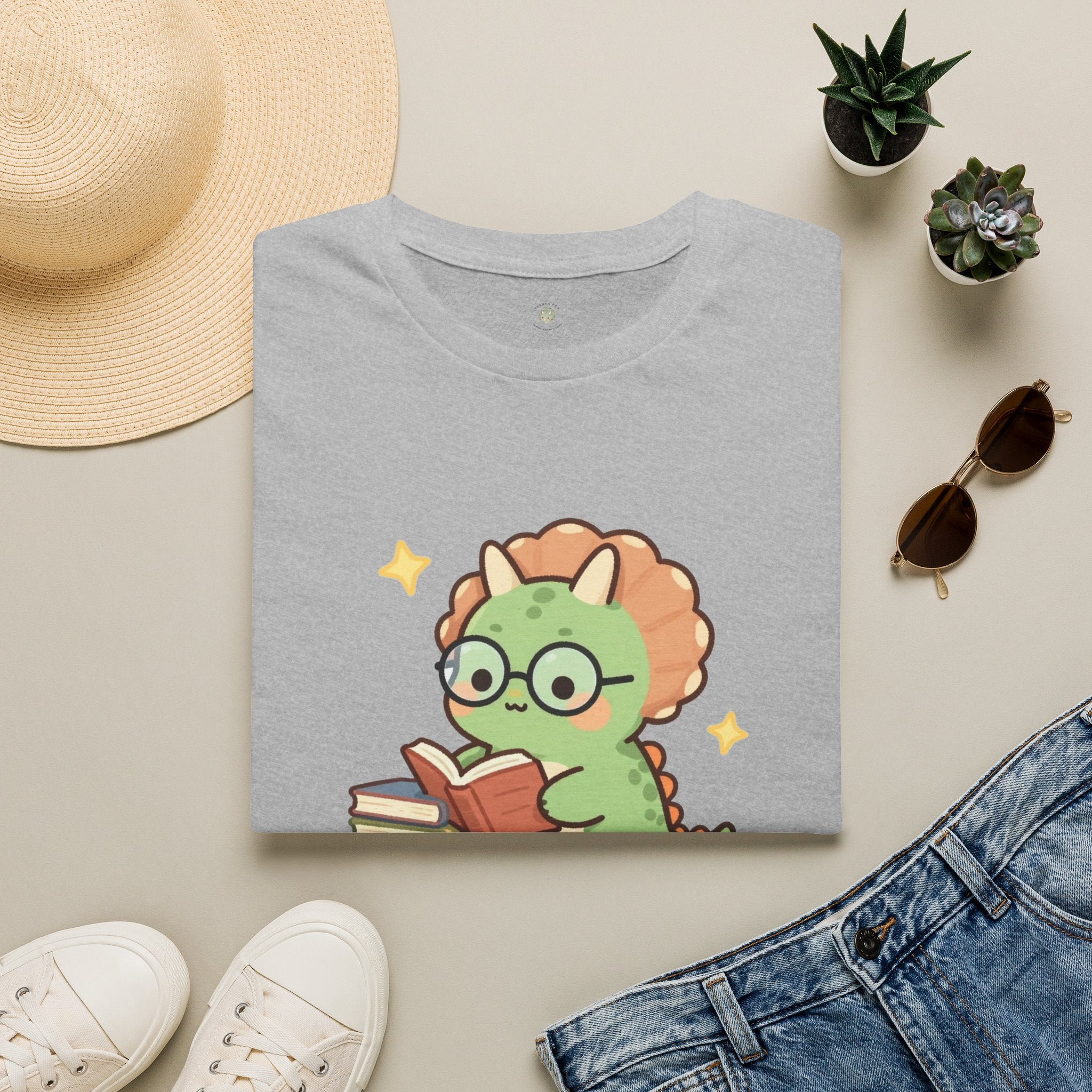 Book-a-saurus T-Shirt — Cute Reading Dinosaur Book Lover Graphic Tee