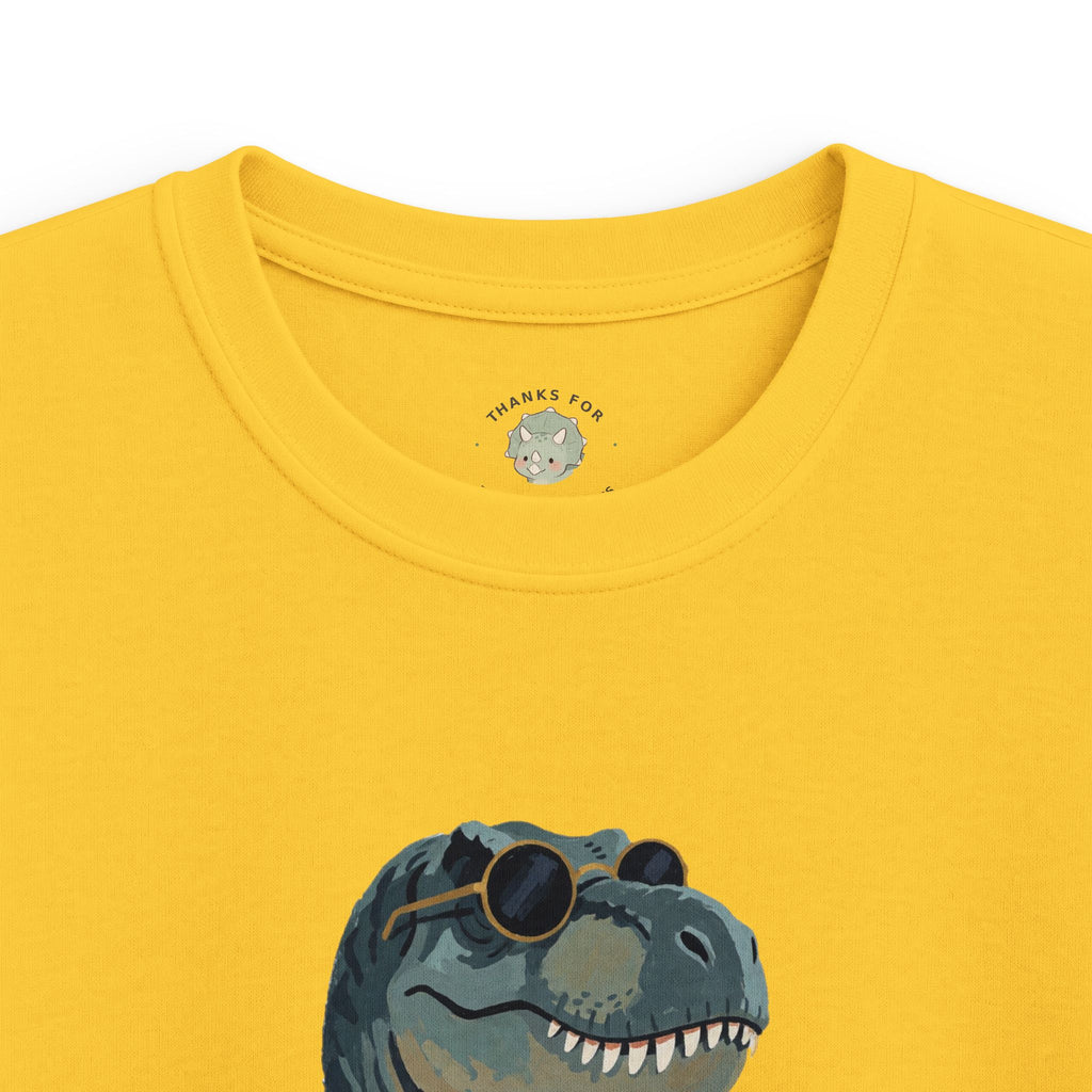 Kids Big Dino Energy T-Shirt — Funny Confident Cool Dinosaur Graphic Tee