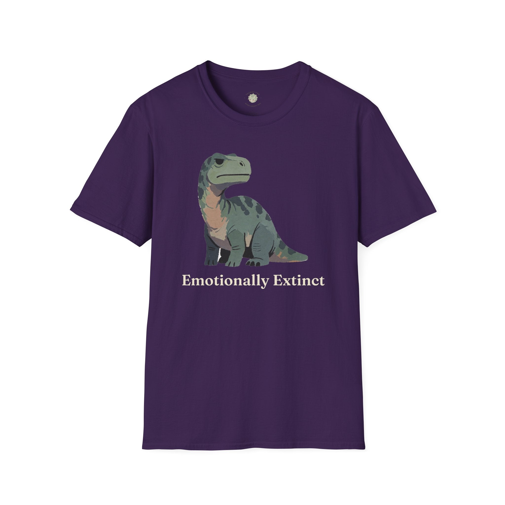 Emotionally Extinct T-Shirt — Funny Deadpan Dinosaur Graphic Tee