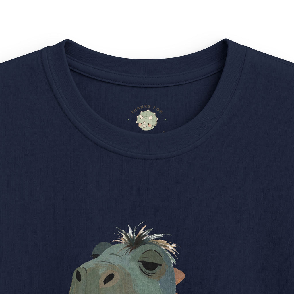 Kids Not a Morning Dino T-Shirt — Funny Sleepy Dinosaur Graphic Tee