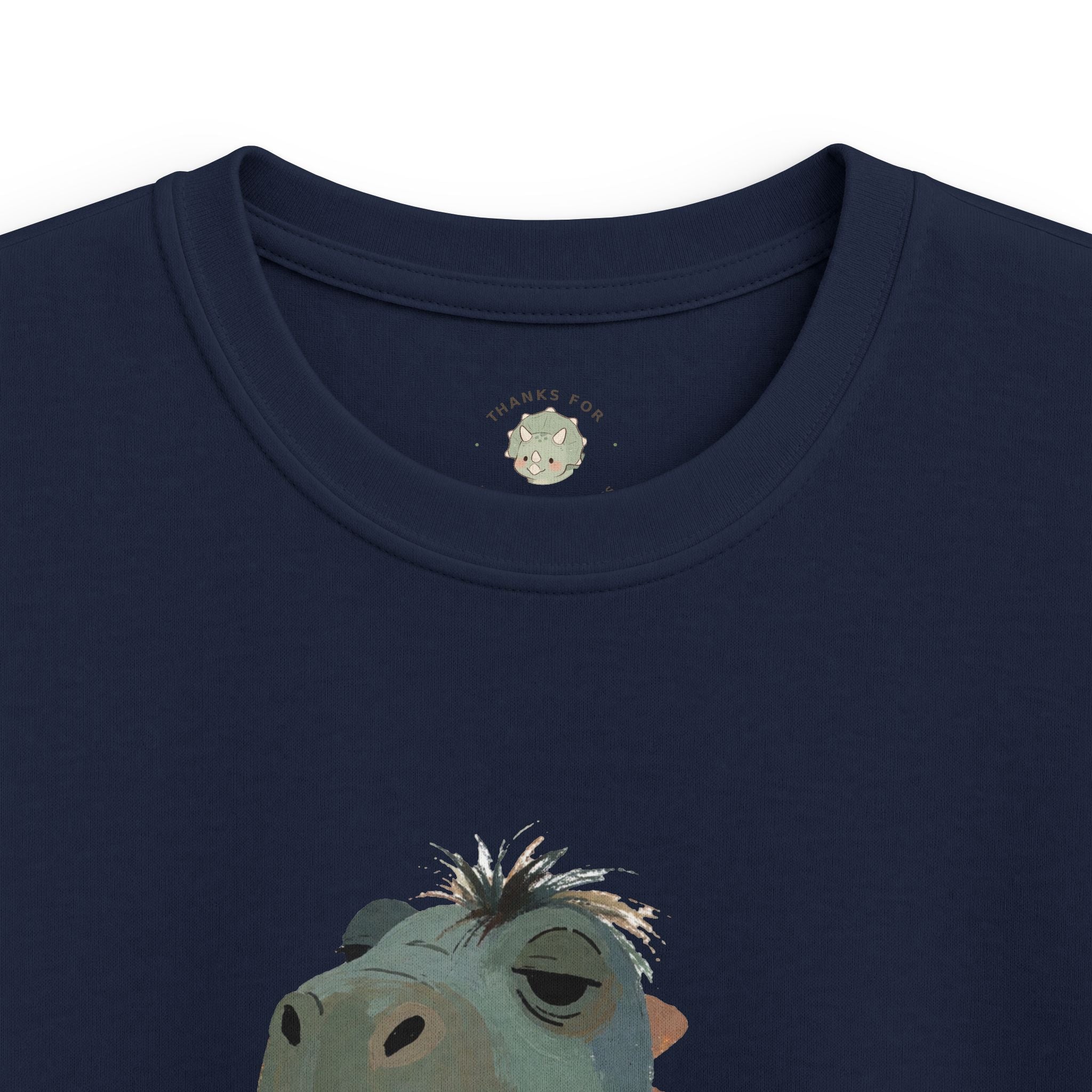 Kids Not a Morning Dino T-Shirt — Funny Sleepy Dinosaur Graphic Tee