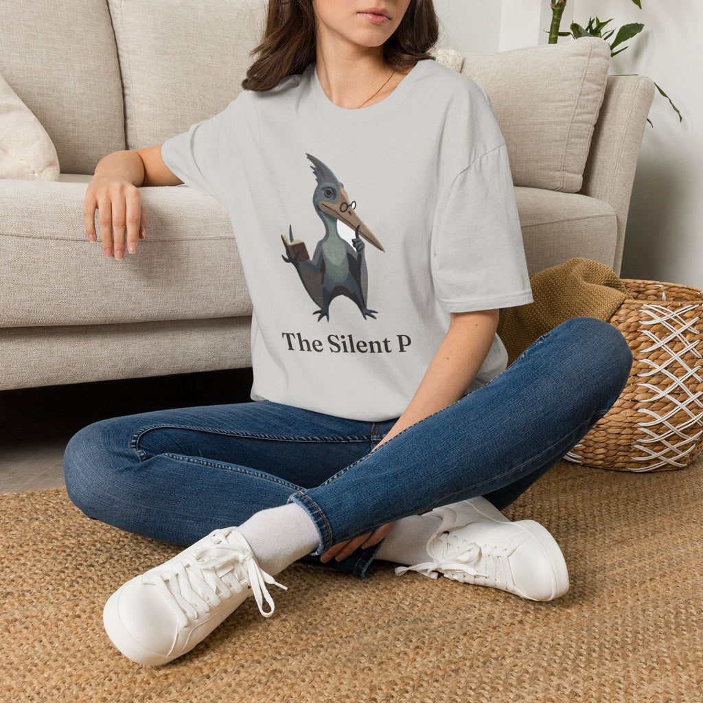 The Silent P T-Shirt — Funny Pterodactyl Grammar Pun Graphic Tee