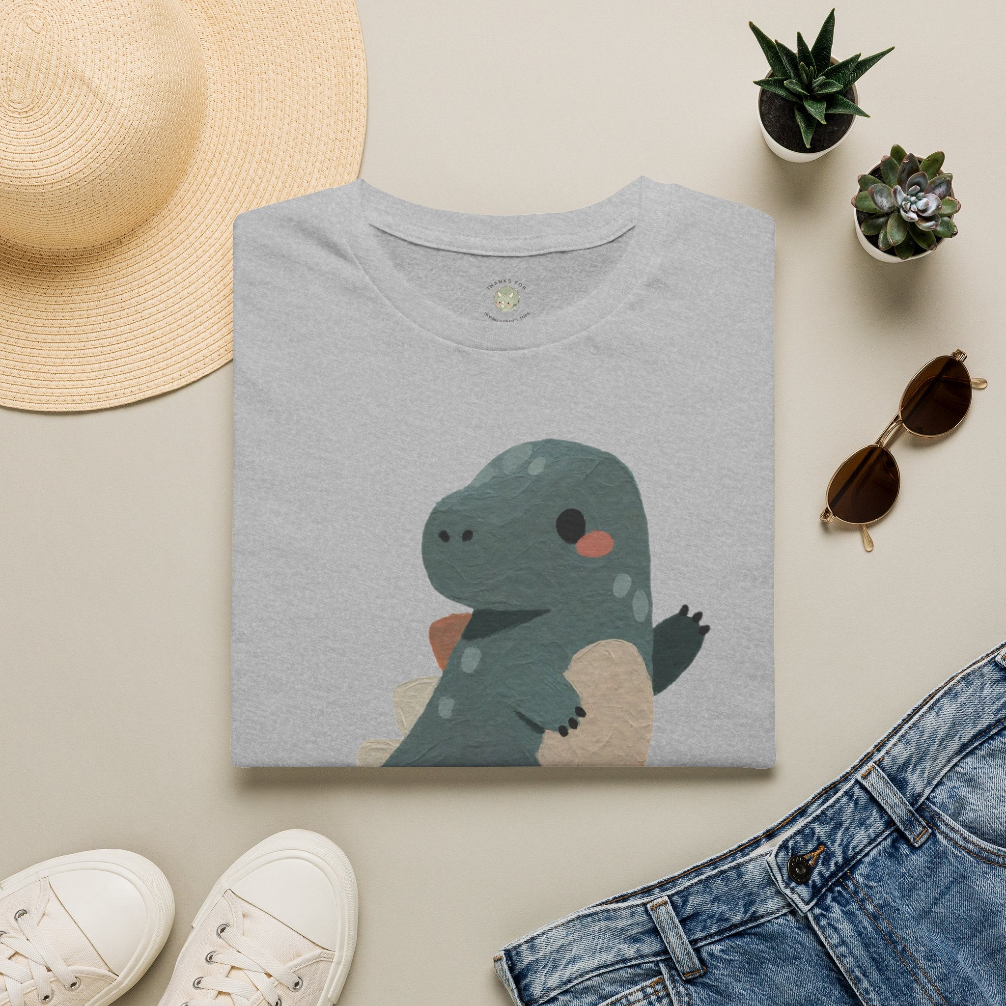 Rawrkward T-Shirt — Funny Awkward Shy Dinosaur Graphic Tee