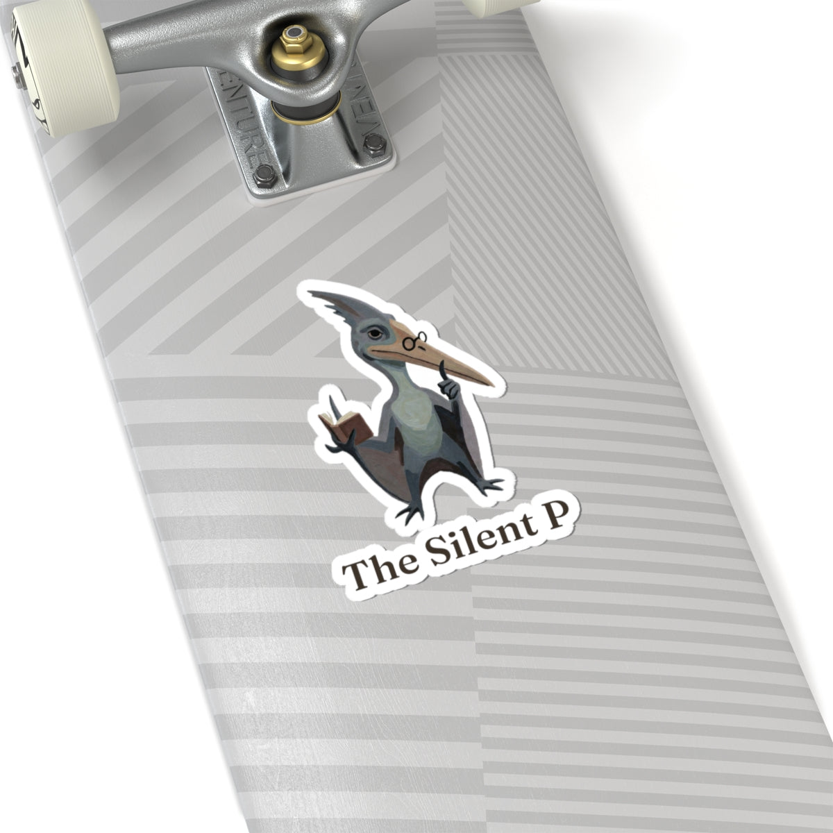 The Silent P Sticker — Funny Pterodactyl Grammar Pun Vinyl Sticker