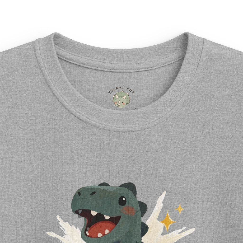 Kids Dino-Mite T-Shirt — Cute Cheerful Dinosaur Pun Graphic Tee
