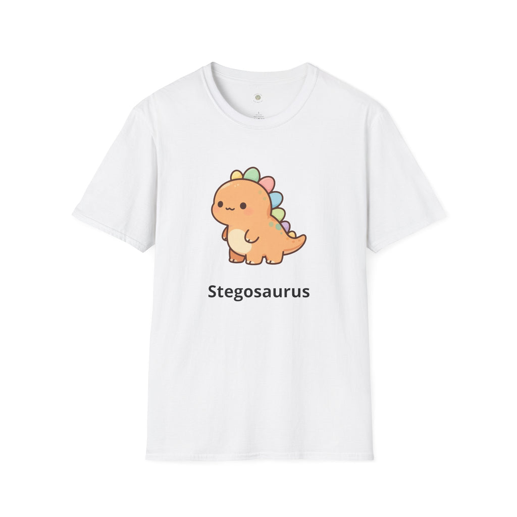 Personalized Dinosaur T-Shirt — Custom Name Stegosaurus Tee