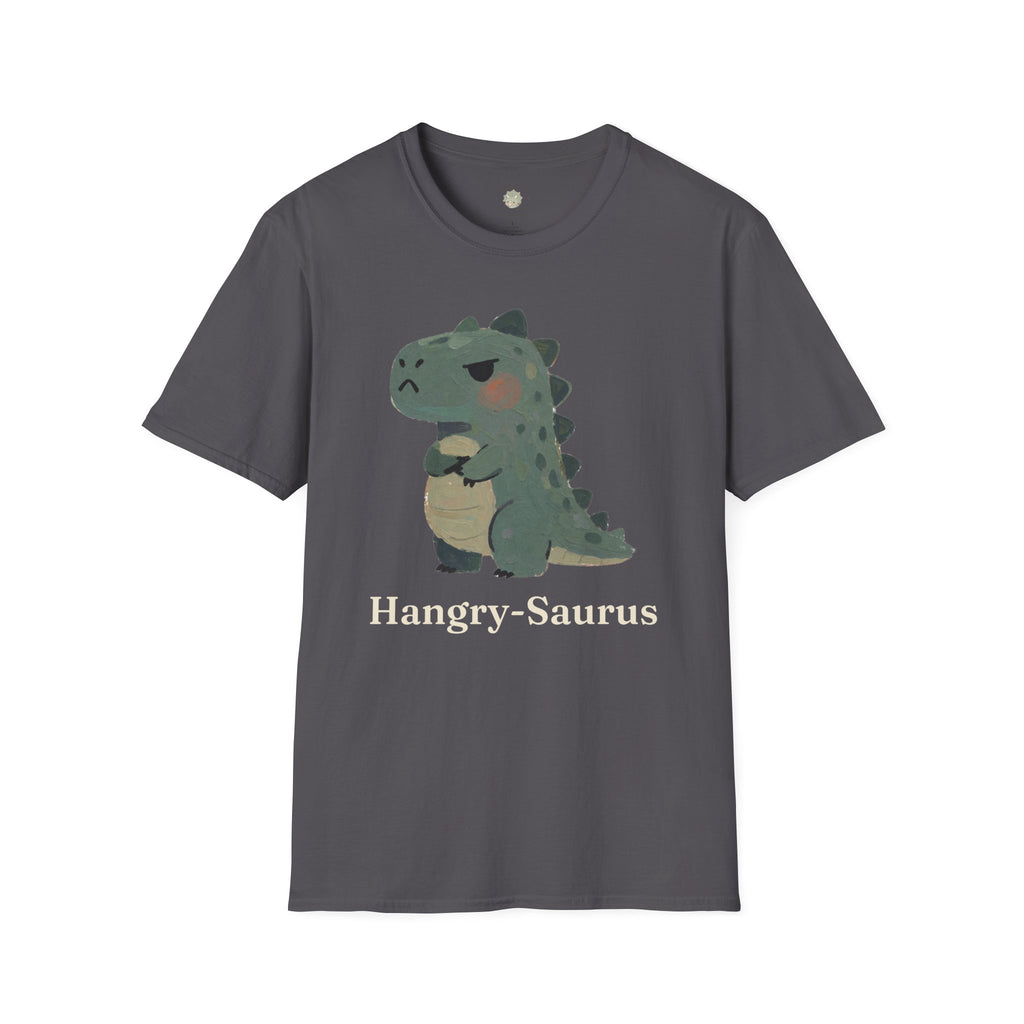 Hangry-Saurus T-Shirt — Funny Hungry Grumpy Dinosaur Graphic Tee