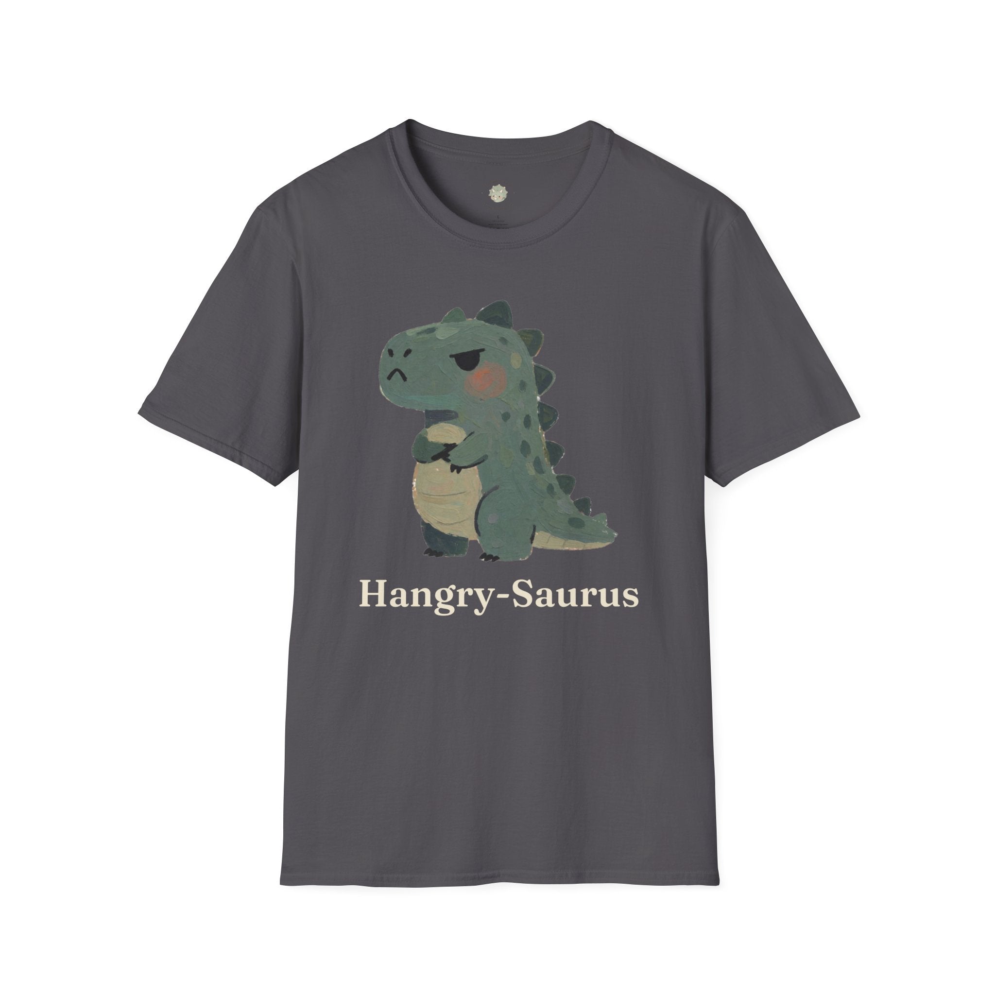 Hangry-Saurus T-Shirt — Funny Hungry Grumpy Dinosaur Graphic Tee