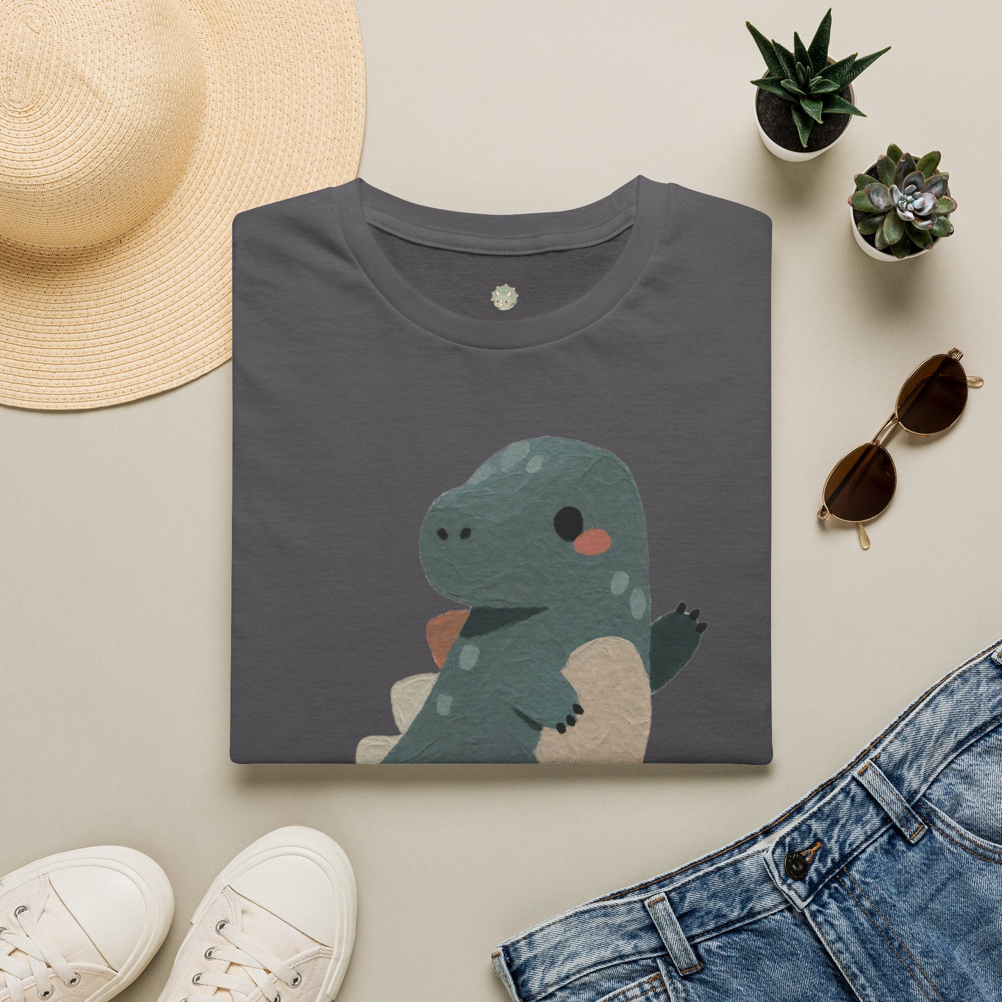Rawrkward T-Shirt — Funny Awkward Shy Dinosaur Graphic Tee