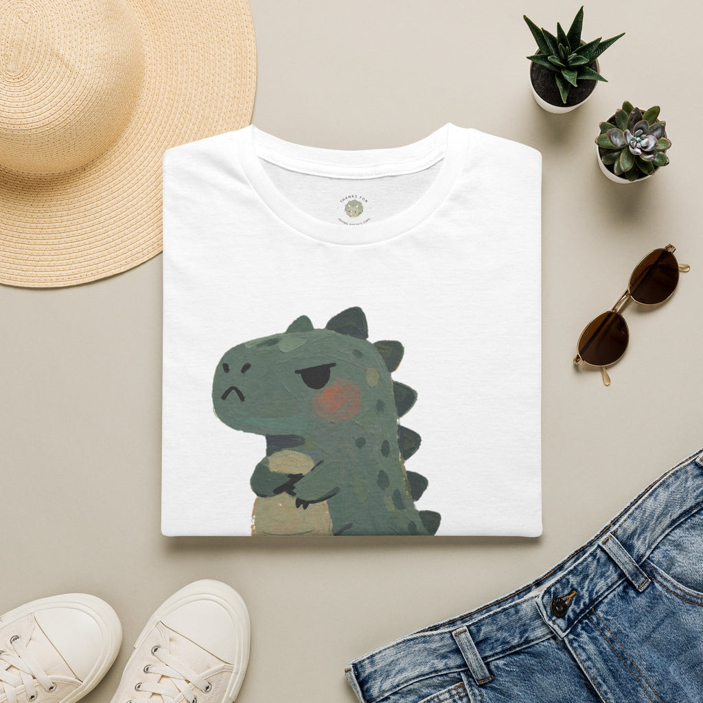 Hangry-Saurus T-Shirt — Funny Hungry Grumpy Dinosaur Graphic Tee