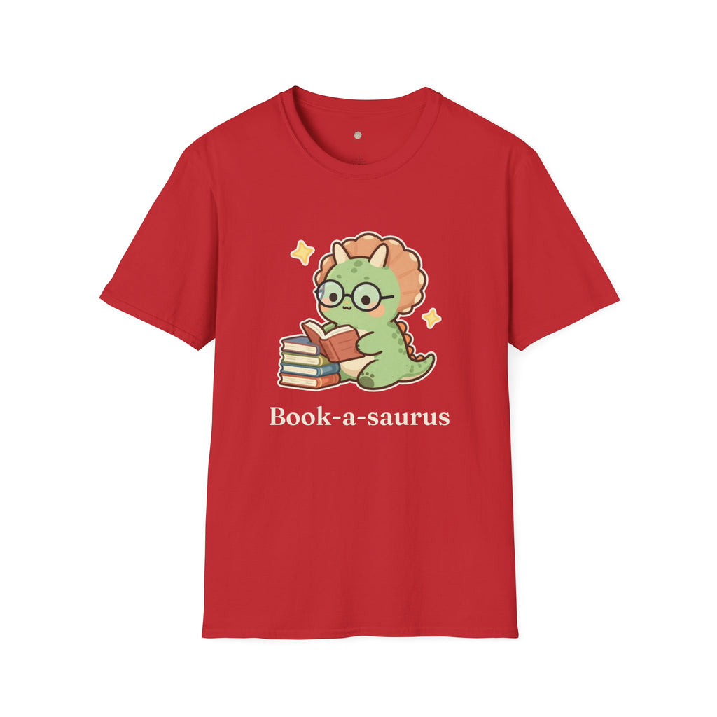 Book-a-saurus T-Shirt — Cute Reading Dinosaur Book Lover Graphic Tee