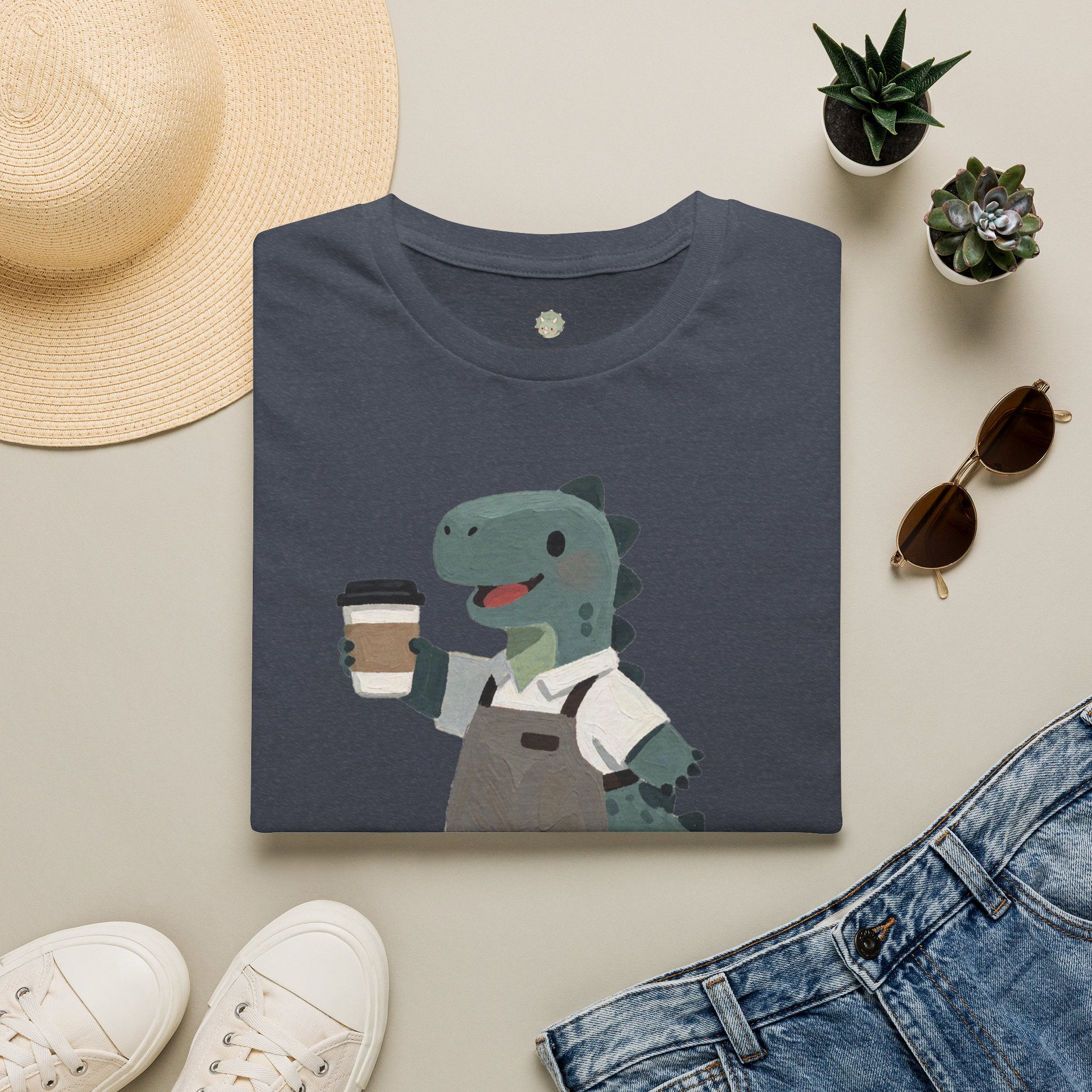 Rawr-ista T-Shirt — Funny Coffee Dinosaur Barista Graphic Tee