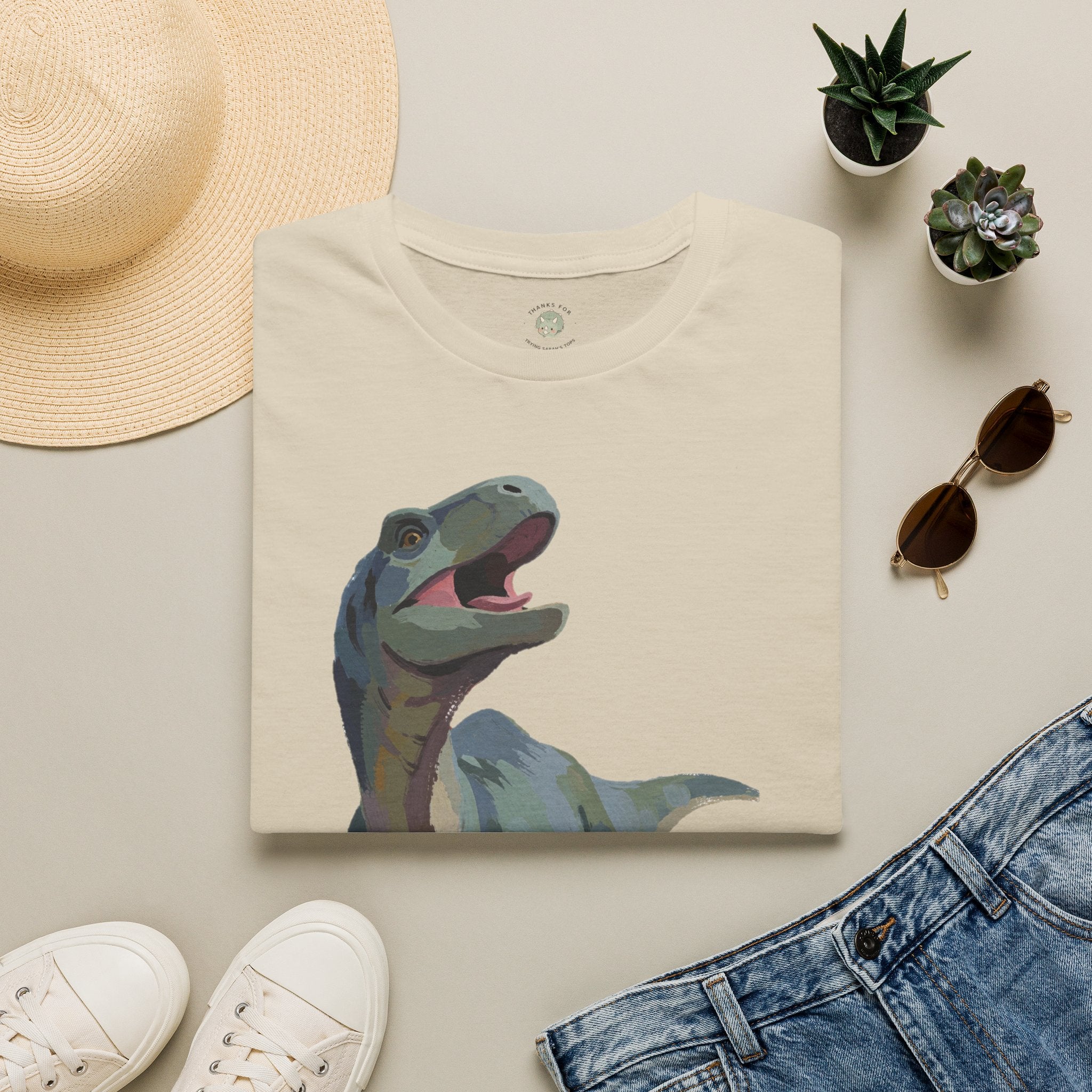 Prehysterical T-Shirt — Funny Laughing Dinosaur Pun Graphic Tee