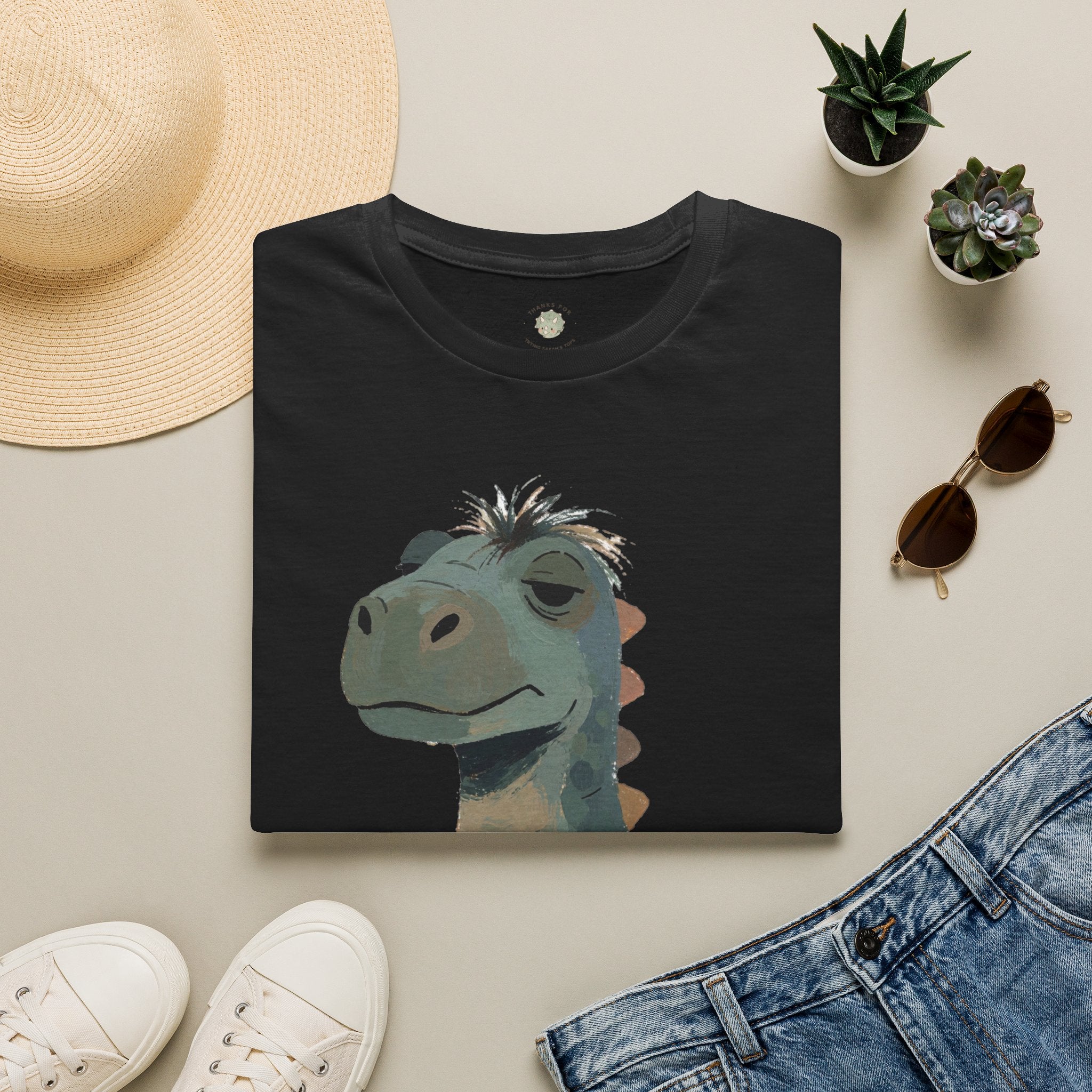 Not a Morning Dino T-Shirt — Funny Sleepy Dinosaur Graphic Tee