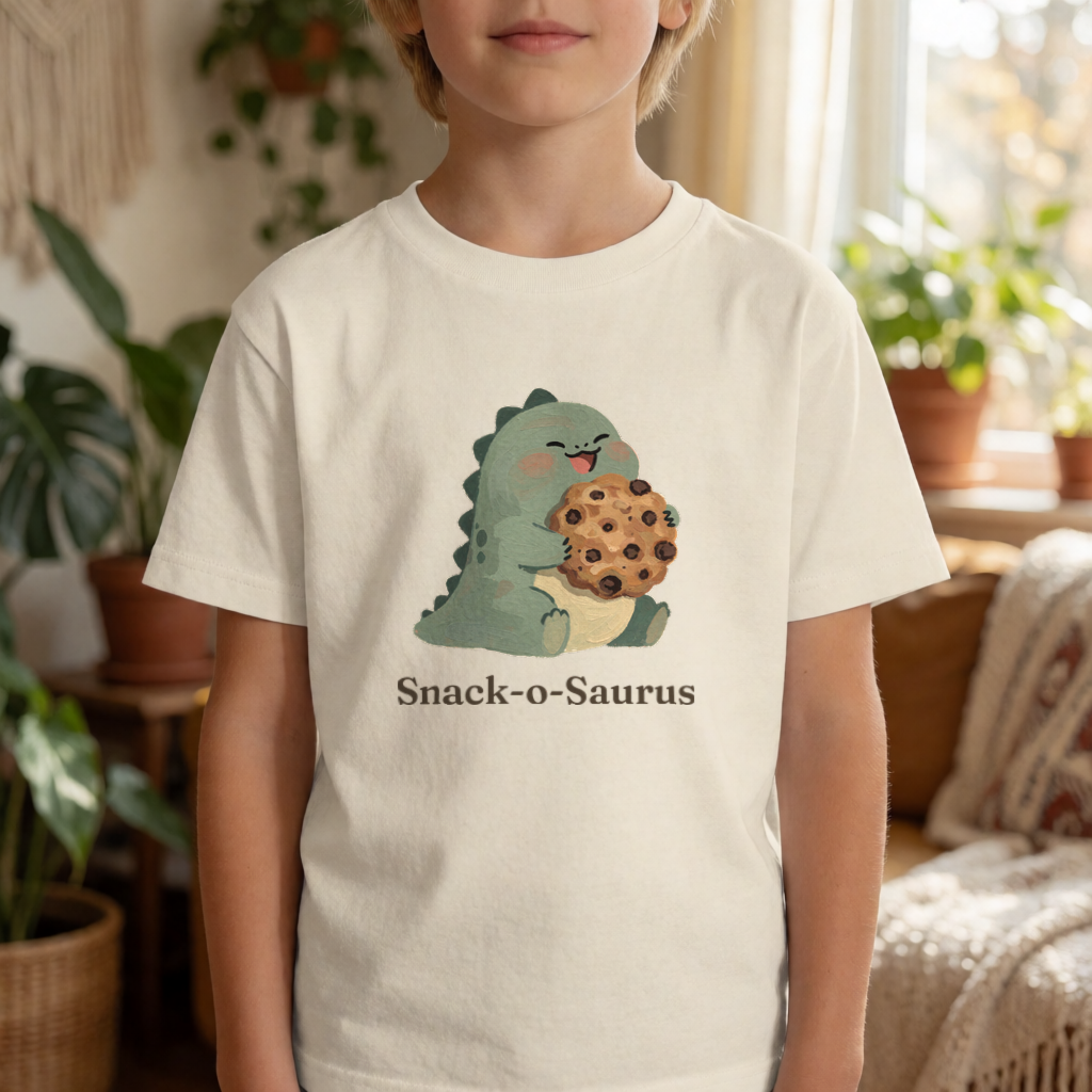 snackosaurus on kid model